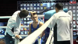 Боксер сборной Казахстана побывал в нокдауне, но выиграл медаль ЧА-2023