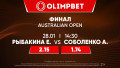 Australian Open, финал: Рыбакина в погоне за вторым титулом Большого шлема