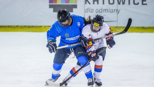 Сборная Казахстана поражением завершила женский ЧМ по хоккею
