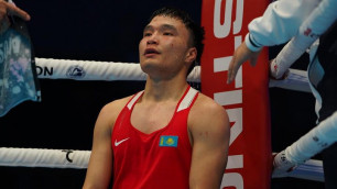 Видео полного боя казахстанца с участником трех Олимпийских игр на ЧМ-2023 по боксу