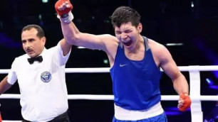 Полное видео победного боя чемпиона мира из Казахстана на ЧМ-2023 по боксу