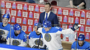 В сети появилось видео из раздевалки сборной Казахстана после второй сенсации на ЧМ по хоккею