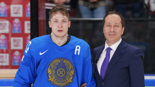 Михайлис стал лучшим игроком сборной Казахстана в матче против Латвии на ЧМ