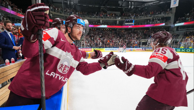 Латвия сотворила еще одну сенсацию на ЧМ-2023 по хоккею и вошла в историю