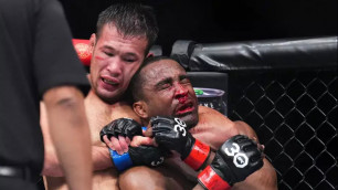 Небитый казахстанский боец сравнялся с Шавкатом Рахмоновым после победного дебюта в UFC