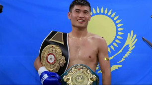 Казахстанский боксер с титулом от WBA прошел взвешивание перед боем в Узбекистане