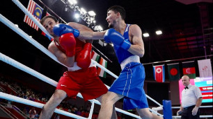 Видео победы казахстанца над призером ЧМ-2023 по боксу на Азиаде