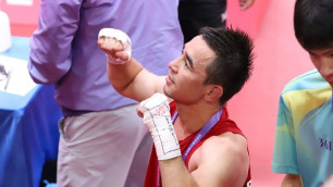 Обидчик казахстанца из Узбекистана выиграл чемпиона мира в бою за финал Азиады
