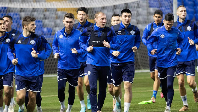 Сборная Казахстана провела тренировку перед решающими матчами отбора на Евро-2024