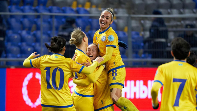 Казахстан одержал разгромную победу в женской Лиге наций
