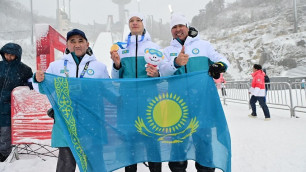 Появилось видео встречи автора исторического золота Казахстана на зимней юношеской Олимпиаде