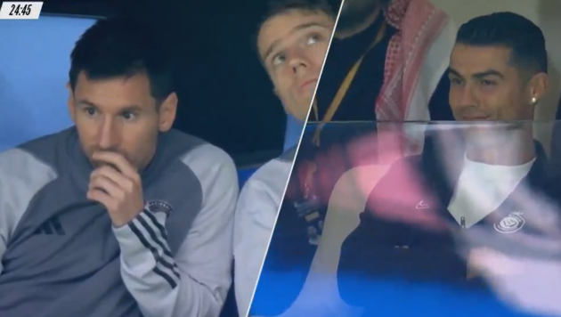 Как Роналду и Месси отреагировали на разгромный счет в матче "Аль-Наср" - "Интер Майами": видео