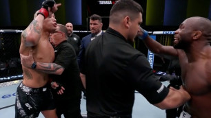 Участники соглавного боя UFC устроили потасовку после вердикта судей (Видео)