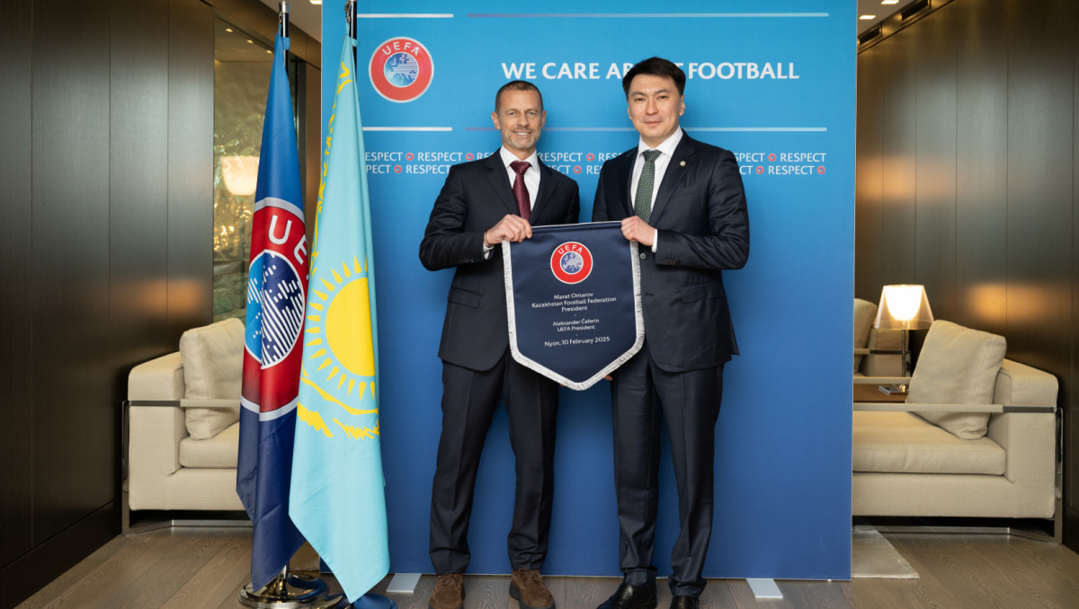 Марат Омаров встретился с президентом УЕФА Александером Чефериным