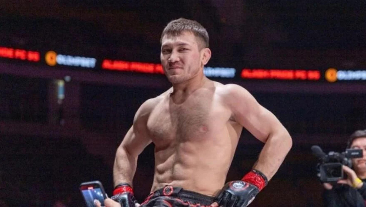 Нокаутом закончился бой кандидата в UFC из Казахстана: он побеждал Нурмагомедова