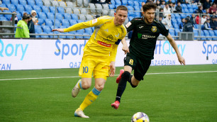 Марин Томасов и Динмухамед Караман. Фото: ФК "Астана"©