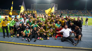 Футболисты "Кайрата". Фото: Болат Айтмолда©