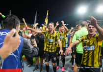 ©Игроки "Кайрата" празднуют выход в Лигу чемпионов. Фото: Vesti.kz, Болат Айтмолда