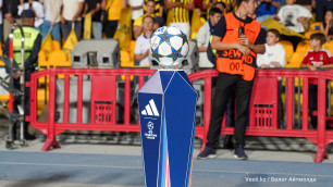 Мяч Лиги чемпионов 2025/26. Фото: Vesti.kz, Болат Айтмолда©