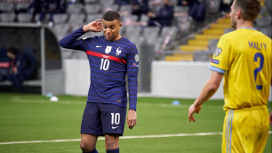 Килиан Мбаппе в матче с Казахстаном. Фото: КФФ©