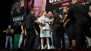 Битва взглядов Канело и Кроуфорда. ©instagram.com/canelo