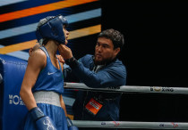 Карина Ибрагимова на чемпионате мира-2025 по боксу. ©KBF