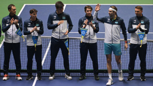 Сборная Казахстана в Кубке Дэвиса. Фото: Ktf.kz, Андрей Ударцев©