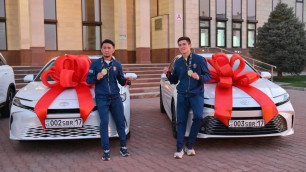 Махмуд и Торехан Сабырхан. Фото: акимат шымкента©