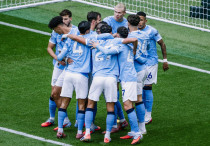 Футболисты "Манчестер Сити" празднуют гол. Фото: ФК "Манчестер Сити"©