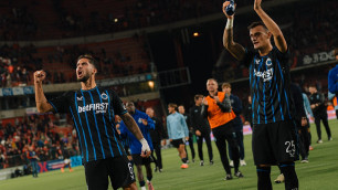 Футболисты "Брюгге" отмечают победу. Фото: ФК "Брюгге"©