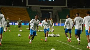 Футболисты "Реала" на "Центральном" в Алматы. Фото: ©Vesti.kz