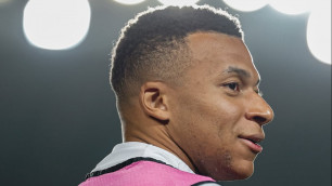 Килиан Мбаппе на "Центральном" стадионе в Алматы. ©ФК "Реал Мадрид"