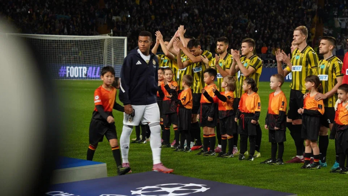 Мбаппе сделал дубль за "Реал" в матче против "Кайрата" в Лиге чемпионов