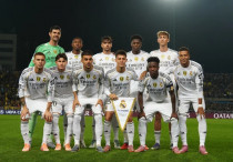 Игроки "Реал Мадрид" перед матчем с "Кайратом". ©Vesti.kz/Улан Кенжегалиев