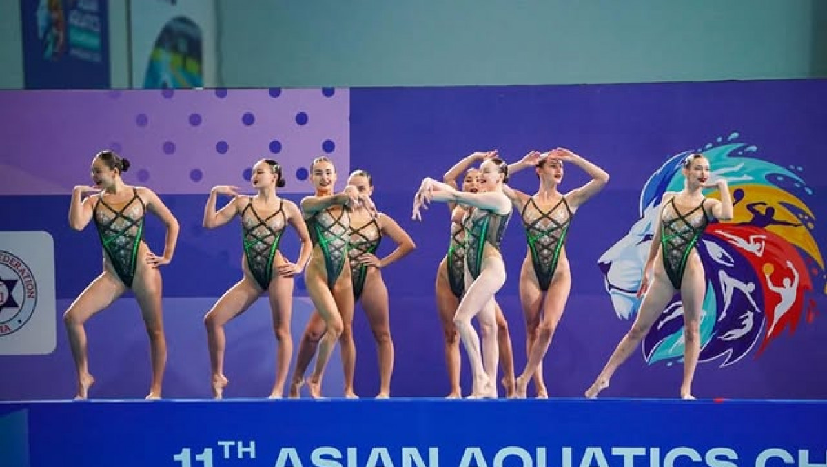 Сборная Казахстана по артистическому плаванию выиграла золото ЧА