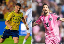 Криштиану Роналду (слева) и Лионель Месси (справа). ©ФК "Аль-Наср"/ФК "Интер Майами"