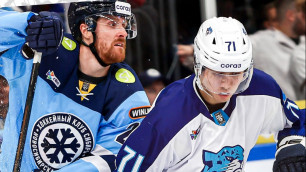 Матч "Сибирь" - "Барыс" в КХЛ-2025. ©ХК "Барыс"