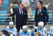 Вячеслав Буцаев (слева). Фото: ©ХК "Барыс"