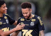 Неймар (справа). ©ФК "Сантос"