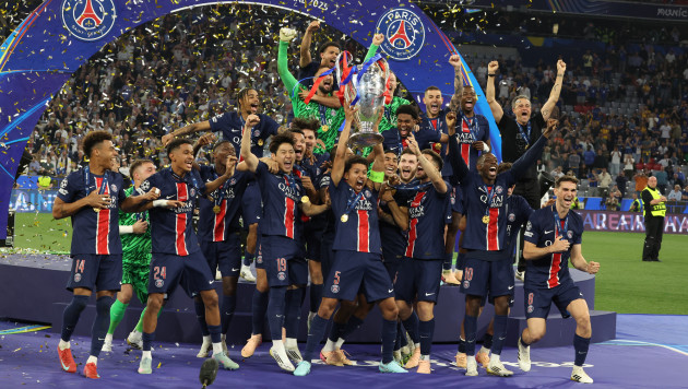 ФК ПСЖ празднует победу в Лиге чемпионов. ©Depositphotos/m.iacobucci.tiscali.it