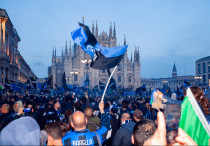 Фанаты "Интера" в Милане. Фото: Depositphotos/roger-scardigno©