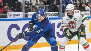 Мэйсон Морелли (11). Фото: ХК "Барыс"©