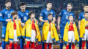 Футболисты сборной Казахстана в Северной Македонии. Фото: КФФ©