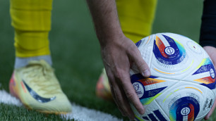 Снимок с матча Казахстан - Северная Македония. Фото: КФФ©