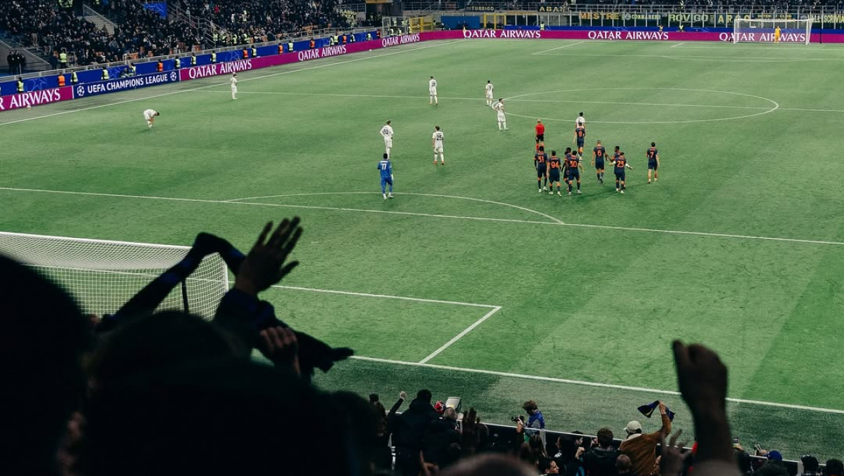 Матч "Интера" и "Кайрата" обернулся потасовкой на трибунах (Видео)