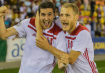 Хрвое Миличевич и Саша Марьянович. Фото: ФК "Актобе"/Алексей Сисенбин©