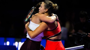 Аманда Анисимова и Арина Соболенко на WTA Finals - 2025. Фото: Jimmie48©