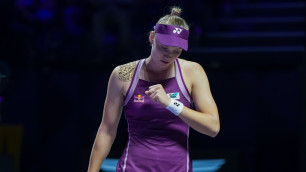 Елена Рыбакина. Фото: ©x.com/WTAFinalsRiyadh