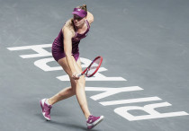 Елена Рыбакина. Фото: ©x.com/WTAFinalsRiyadh