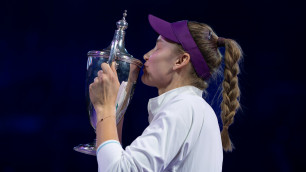 Елена Рыбакина. Фото: ©x.com/WTAFinalsRiyadh